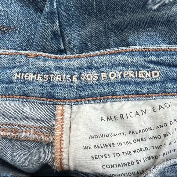 American Eagle comfort stretch waistband highest rise 90s boyfriend Jean 2 reg - Picture 5 of 6